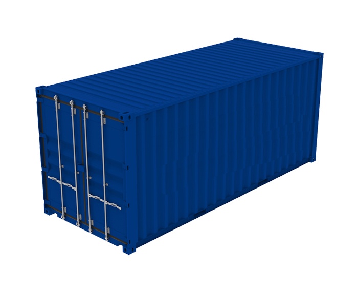 Container maritime de moyenne taille